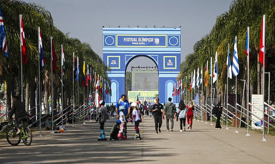 São Paulo cria mini Champs-Élysées para celebrar Olimpíadas de Paris